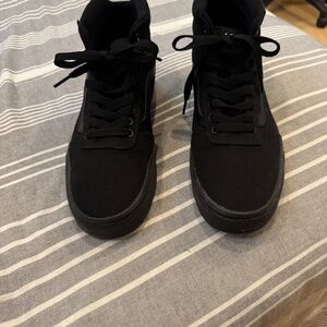 Vans All Black Hightop Sneakers - Mens 11